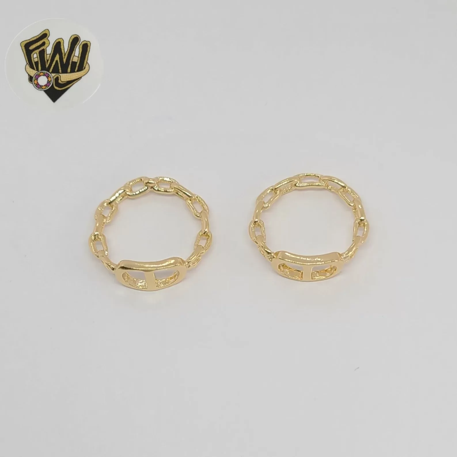 (1-3093-1) Gold Laminate - Mariner Link Ring- BGF