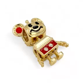 14K Yellow gold mouse charm-52945