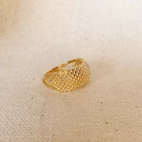 18k Gold Filled Bead Cluster Ring