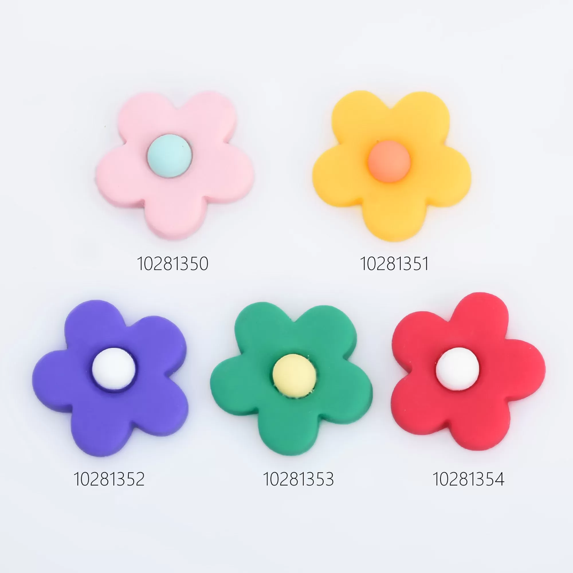 25mm Resin flower Flatback Cabochons Hair Clips Flowers Accessories Party Decoration DIY Jewelry 20pcs 102813