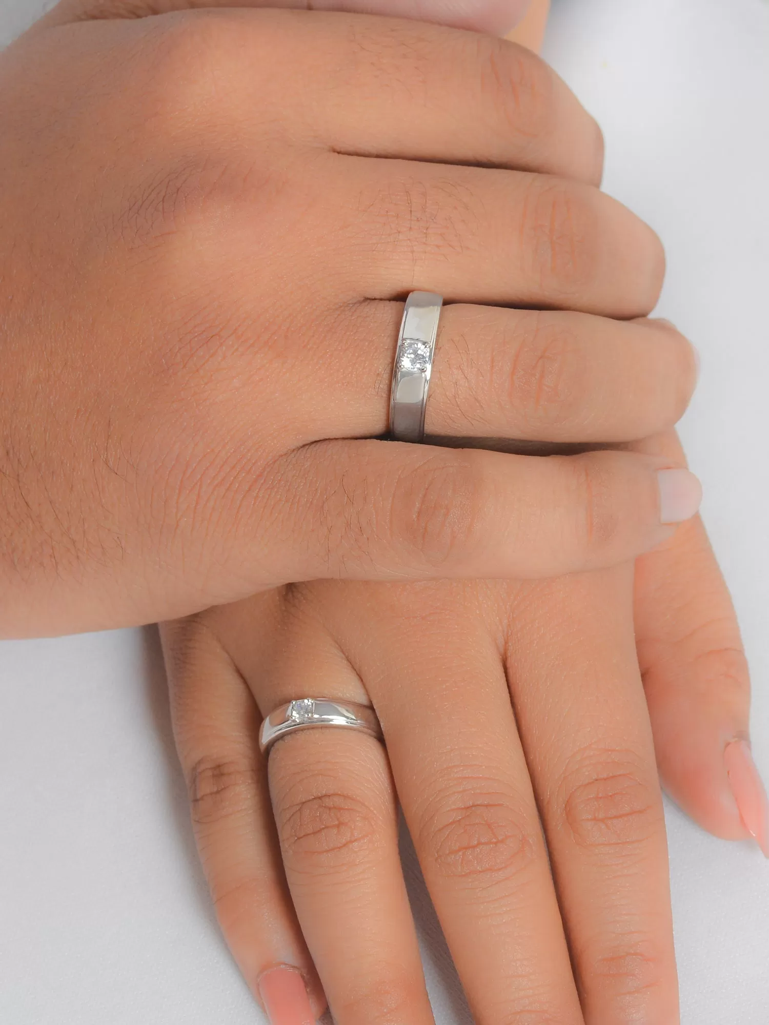 Adjustable Pure 925 Silver Couple Rings