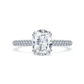 A.Jaffe Oval Solitaire Semi-Mount Diamond Engagement Ring (0.45 ct. tw.)