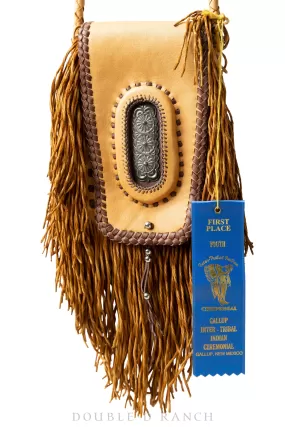 Bag, Bandolier, Leather, Fringed with Silverware, Award Winning, Contemporary, 2019, 1064