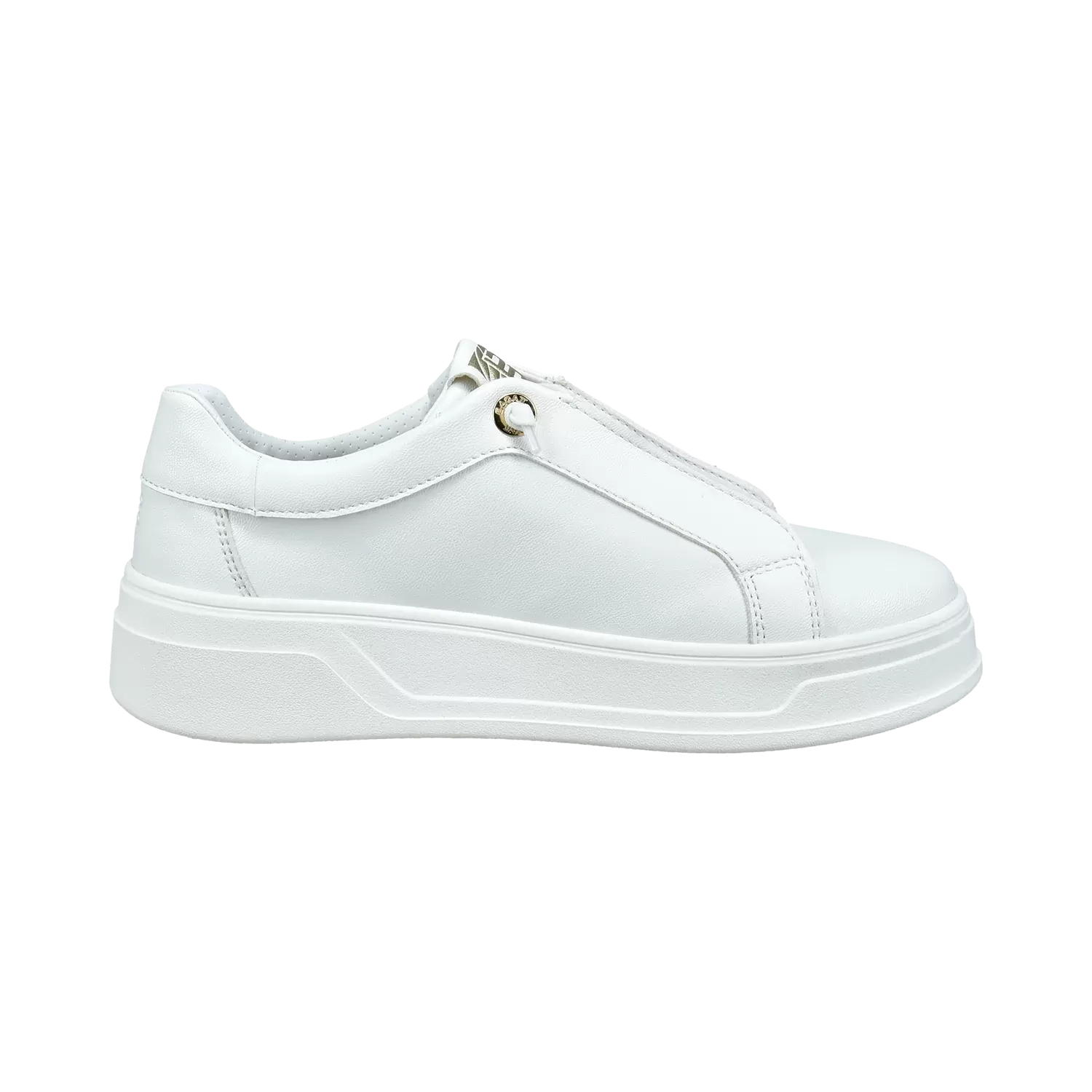 BAGATT White/Gold Platform Trainer