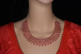 Beautifully Designed Most Trending Cz,Ruby Necklace Set By Asp Fashion Jewellery