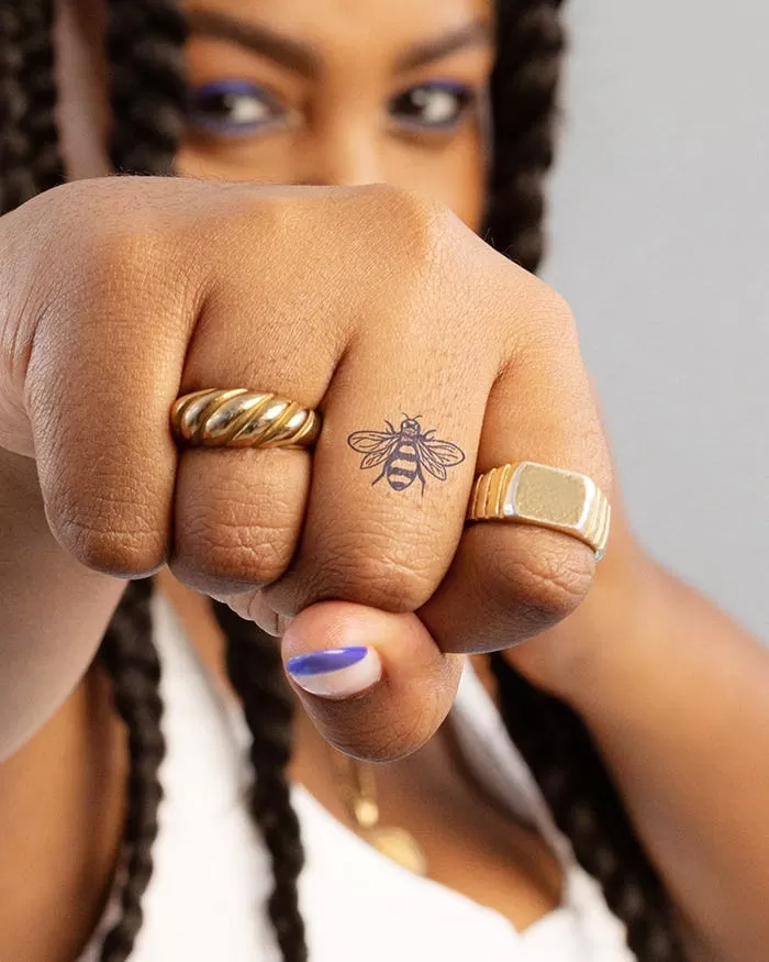 Bee Temporary Tattoo