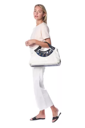 Bellorita Feather White Tote