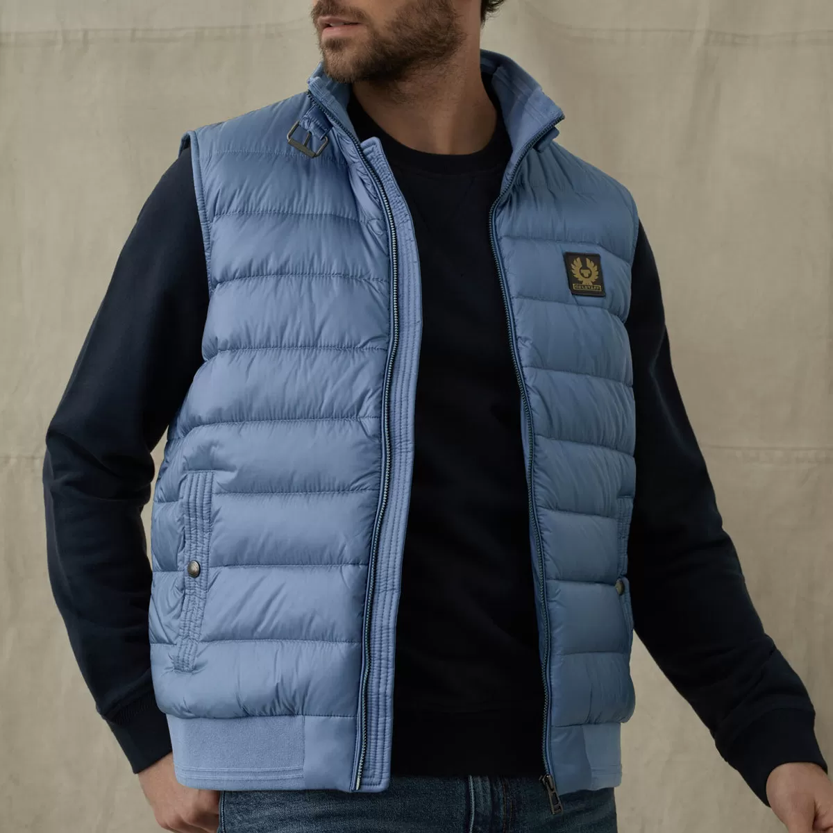 Belstaff - Circuit Down Gilet in Airforce Blue