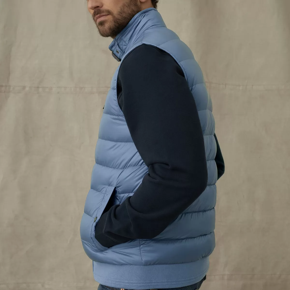 Belstaff - Circuit Down Gilet in Airforce Blue