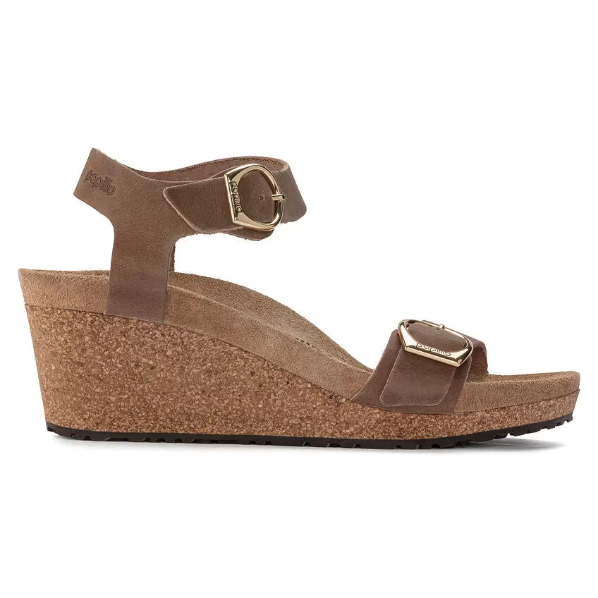 BIRKENSTOCK Women's Soley Ring-Buckle Oiled Leather (Cognac)