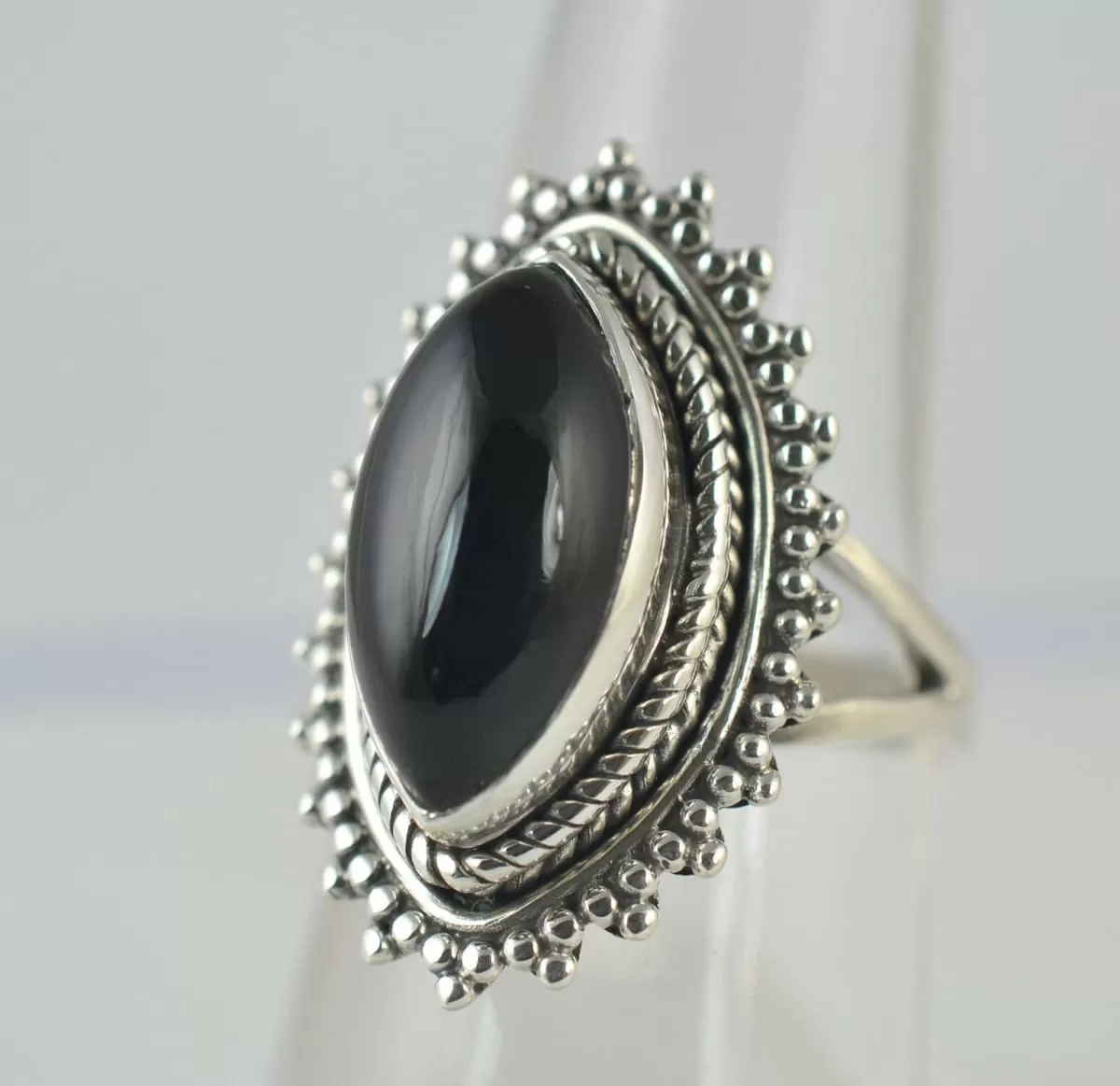 Black Onyx Ring, 925 Sterling Silver, Handmade Ring,lack Ring, Black Onyx Jewelry