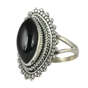 Black Onyx Ring, 925 Sterling Silver, Handmade Ring,lack Ring, Black Onyx Jewelry