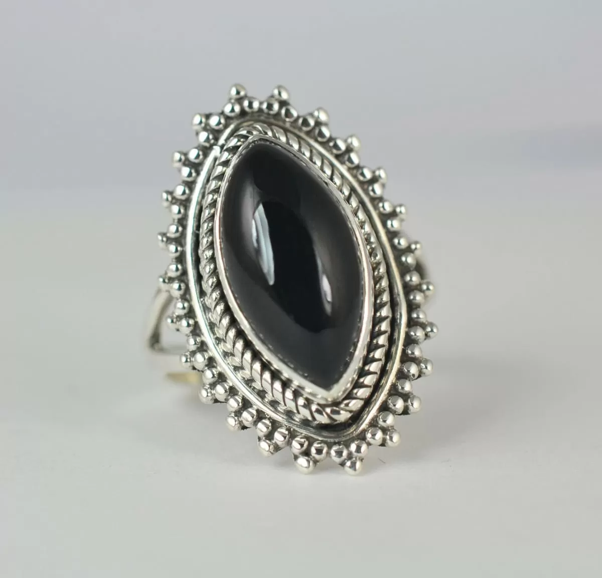 Black Onyx Ring, 925 Sterling Silver, Handmade Ring,lack Ring, Black Onyx Jewelry