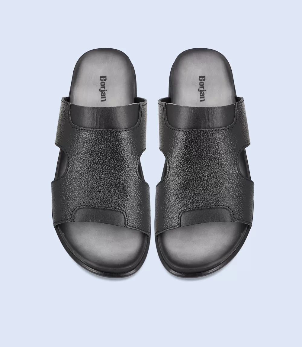 BM5802-Black-Men Slipper