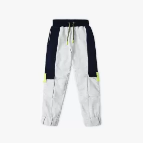 Boy's Regular Fit Solid Mid Rise Trackpants