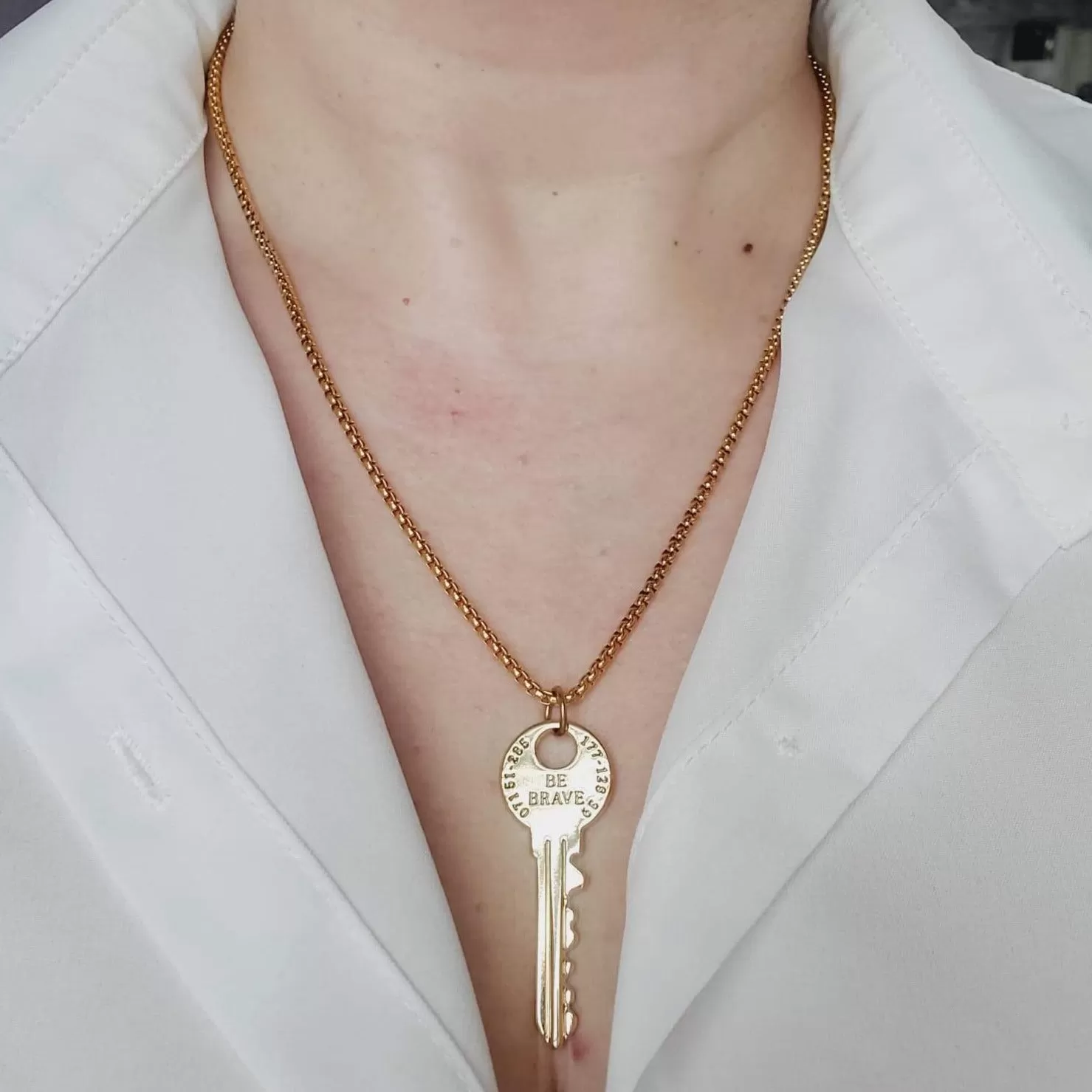 Brave Key Necklace