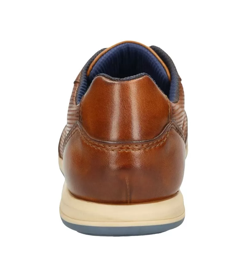 Bugatti Mens Tan Lace Up Leather Smart Casual Shoe 311-A9Q05-4000