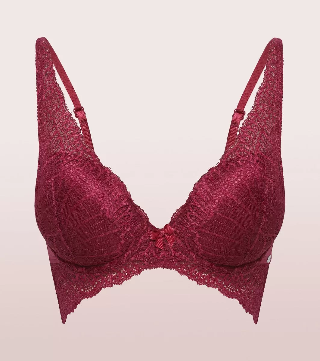 Butterfly Cleavage Enhancer Plunge Push-Up Bra