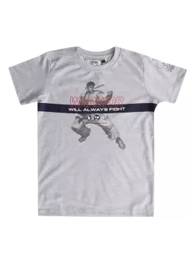 Cantabil Boy's Grey Melange T-Shirt