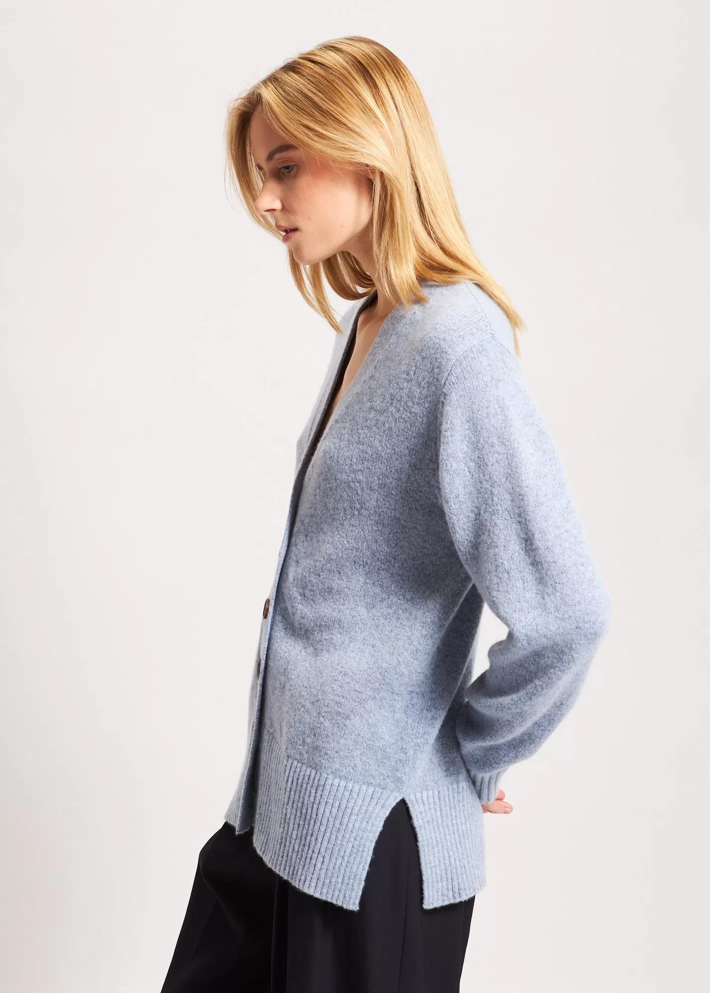 CASHMERE BLEND CARDIGAN