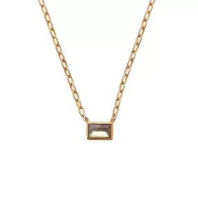 Chan Luu Rectangle Tab Pendant Necklace in Labradorite and Gold