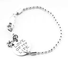 Chic Stylish Bracelet  Sterling Silver Kabbalah Love Jewelry