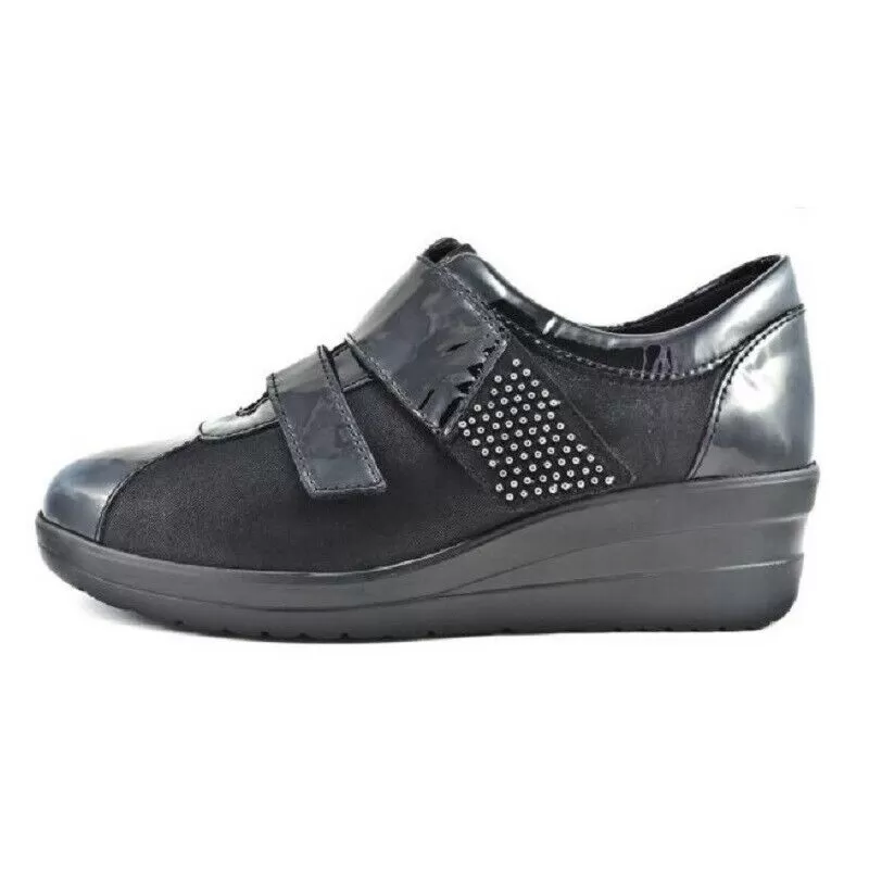 Cinzia Soft - Art. IV5405C-EF 001-Sneakers per donna - Colore nero- Materiale elasticizzato