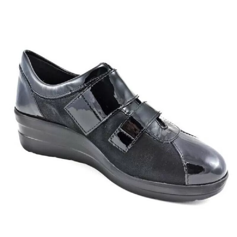 Cinzia Soft - Art. IV5405C-EF 001-Sneakers per donna - Colore nero- Materiale elasticizzato