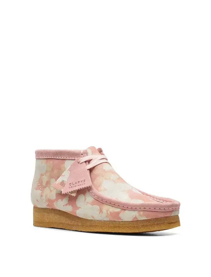 Clarks Originals Wallabee Boot Pink Floral