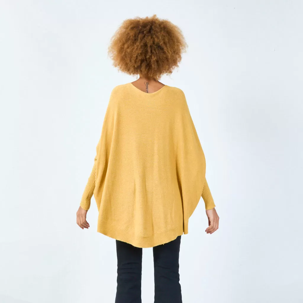 Classic round neck knit sweater wholesale