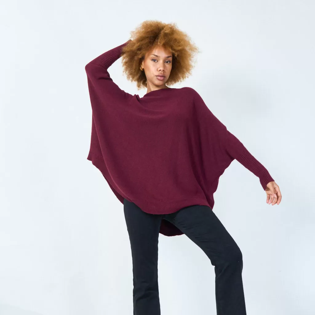 Classic round neck knit sweater wholesale