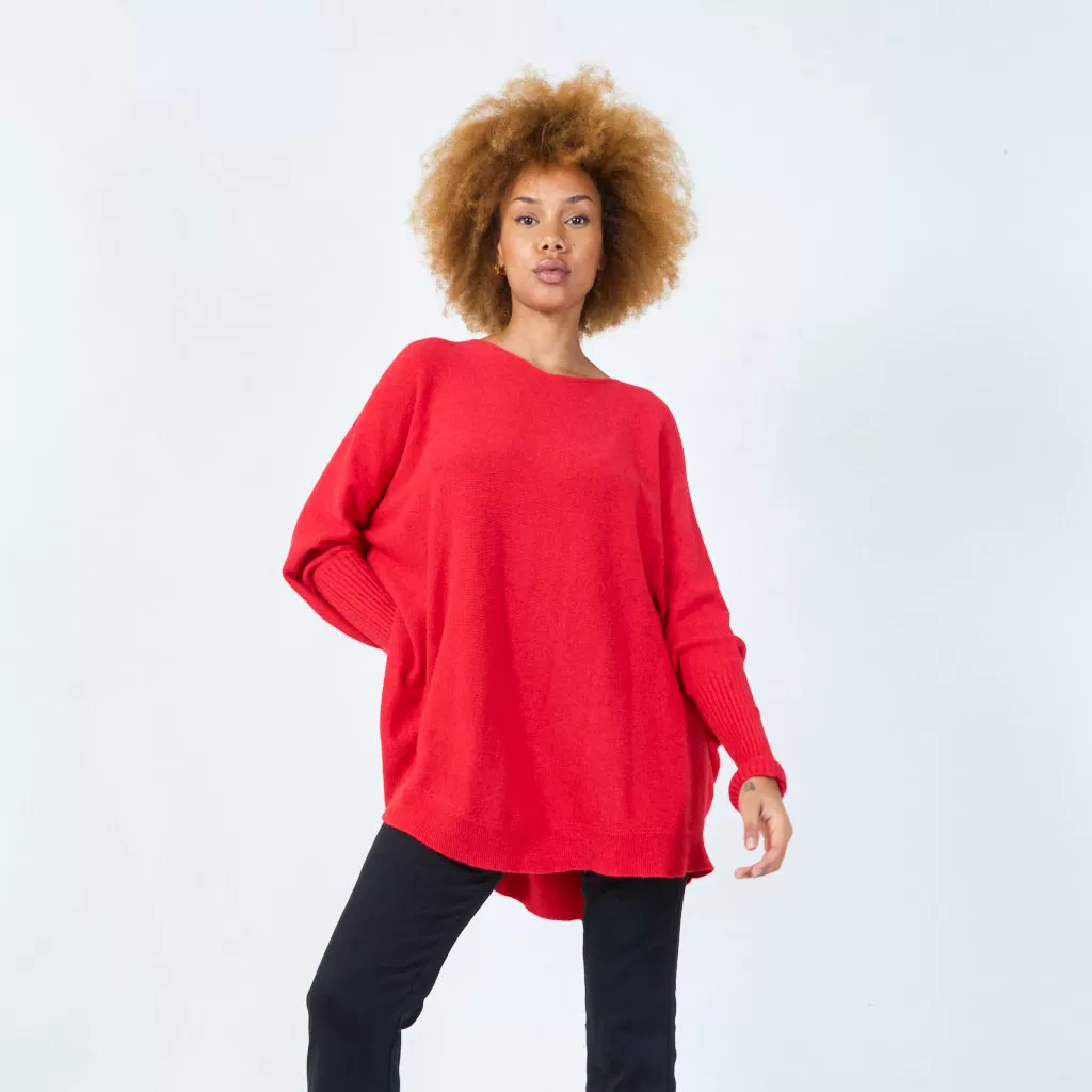 Classic round neck knit sweater wholesale