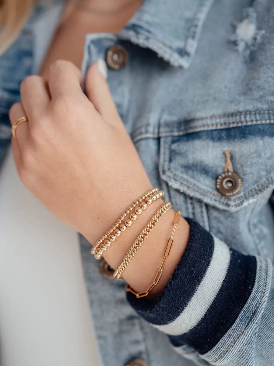 Curb Chain Bracelet 14K