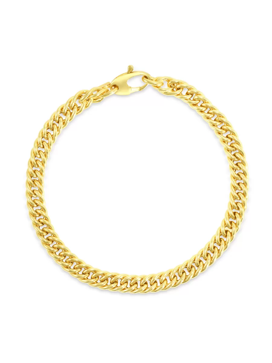 Curb Chain Bracelet 14K