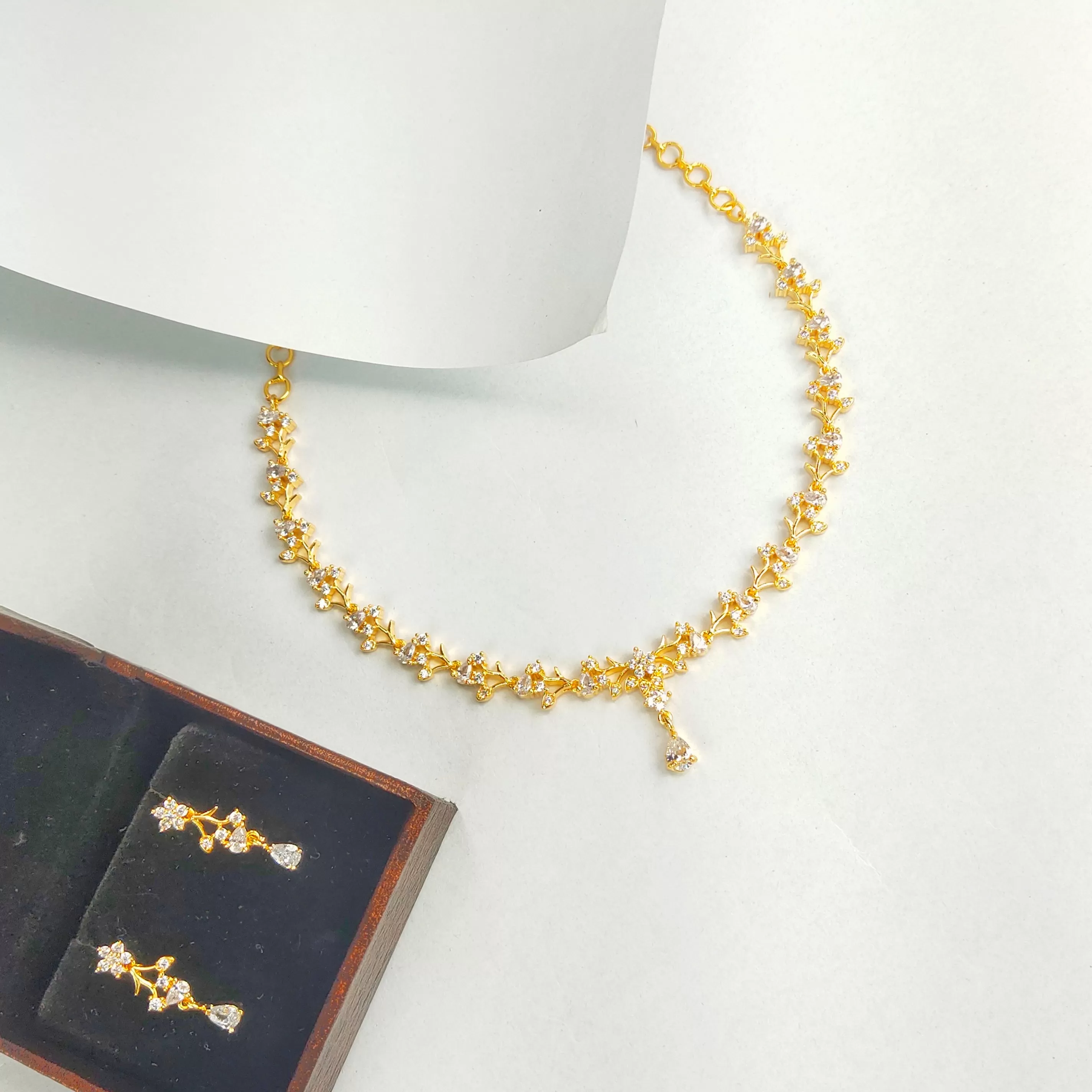 Cz Necklace Set By Asp Fashion Jewellery