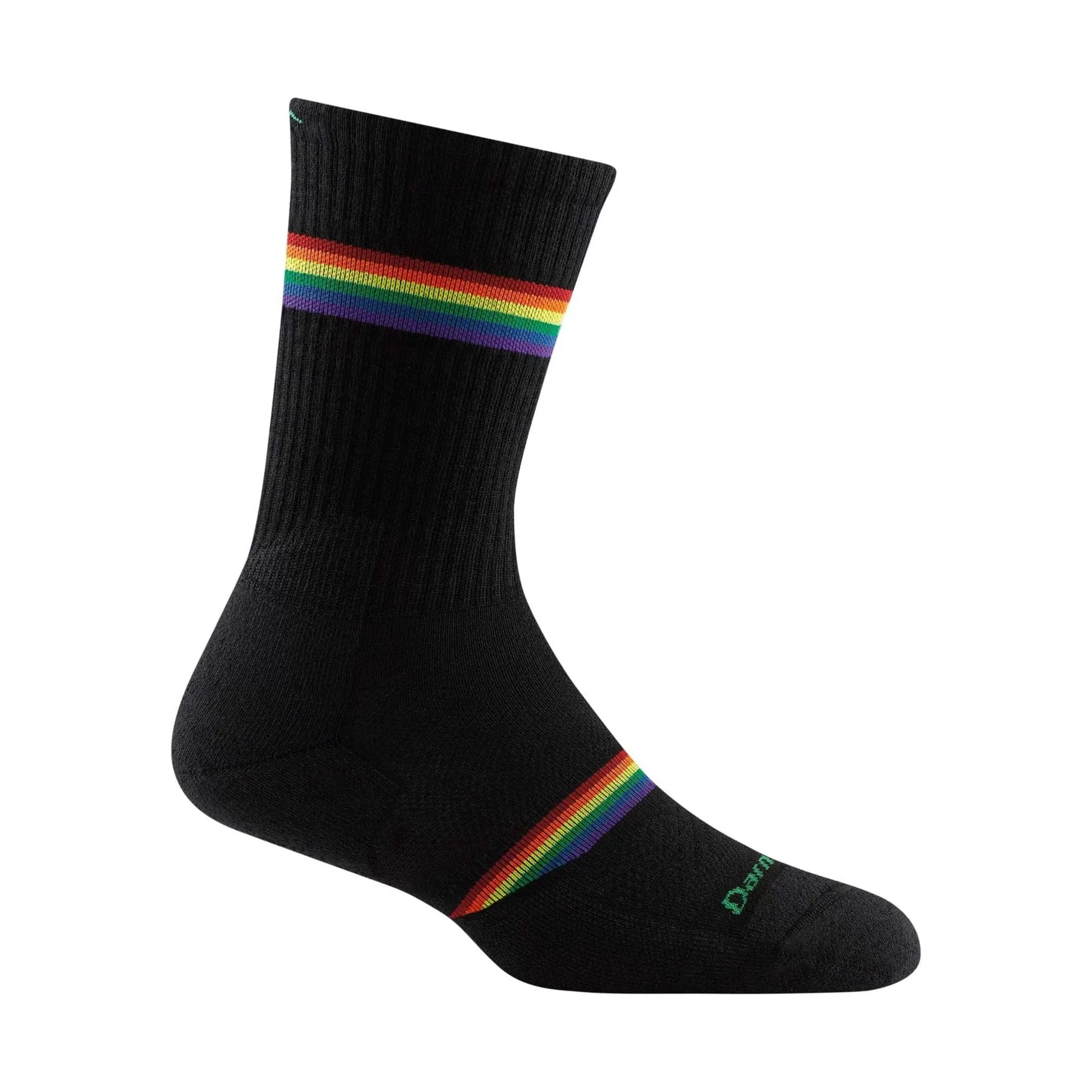 Darn Tough Vermont Women's Prism Crew Lightweight With Cushion Sock - Black