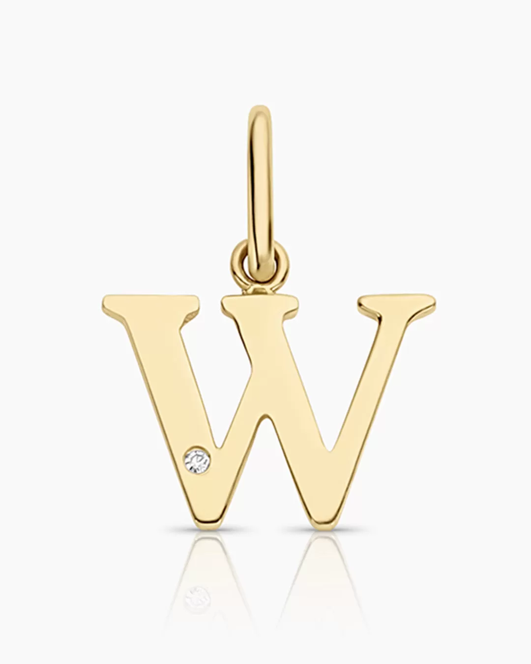 Diamond Vintage Alphabet Charm