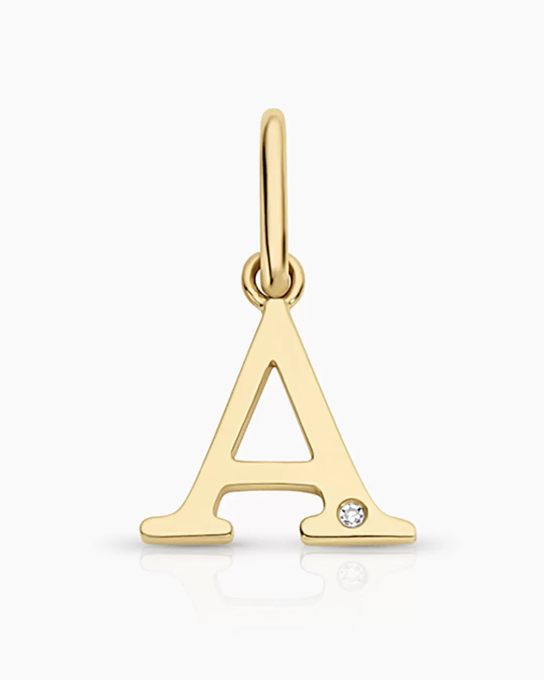 Diamond Vintage Alphabet Charm