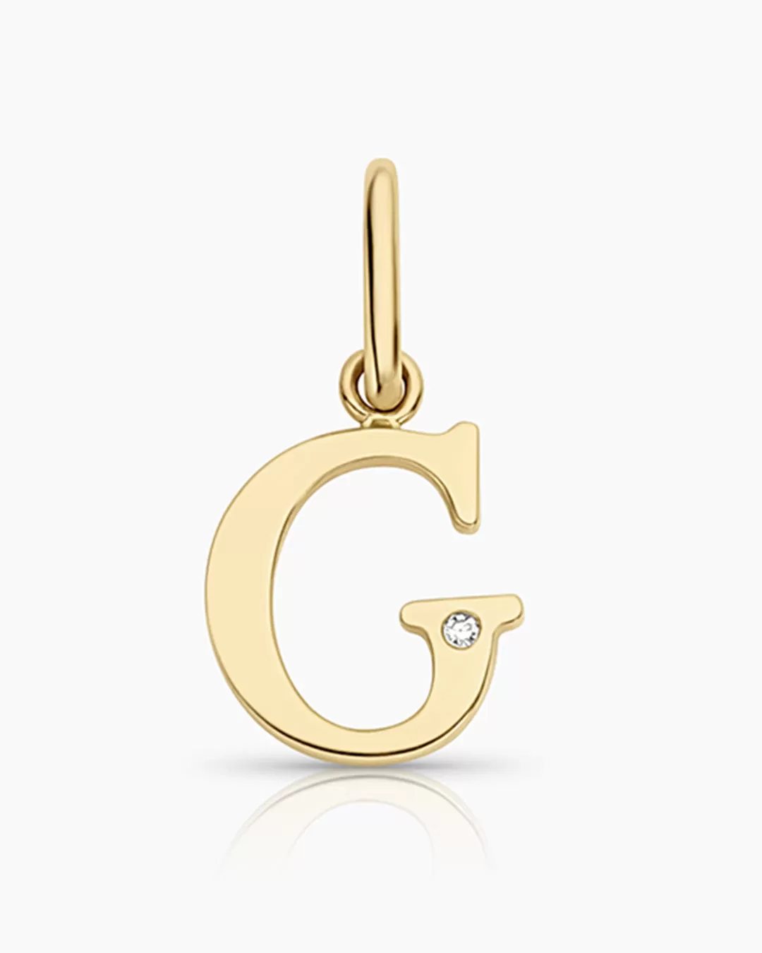 Diamond Vintage Alphabet Charm