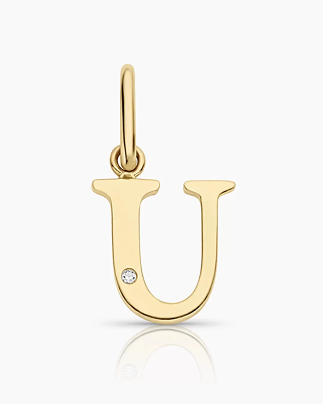 Diamond Vintage Alphabet Charm