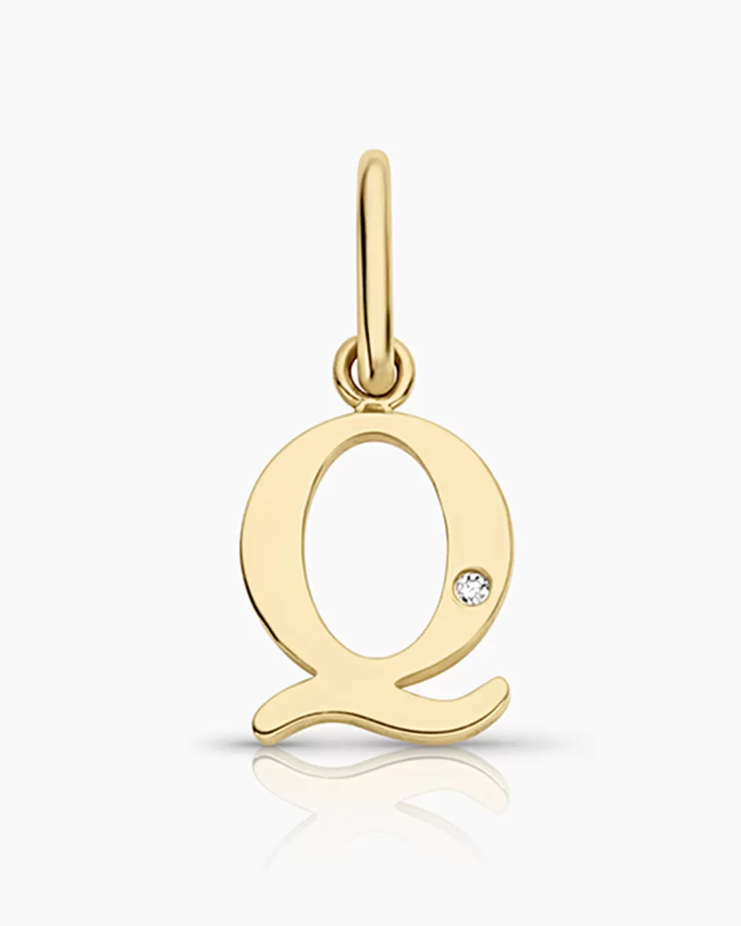 Diamond Vintage Alphabet Charm