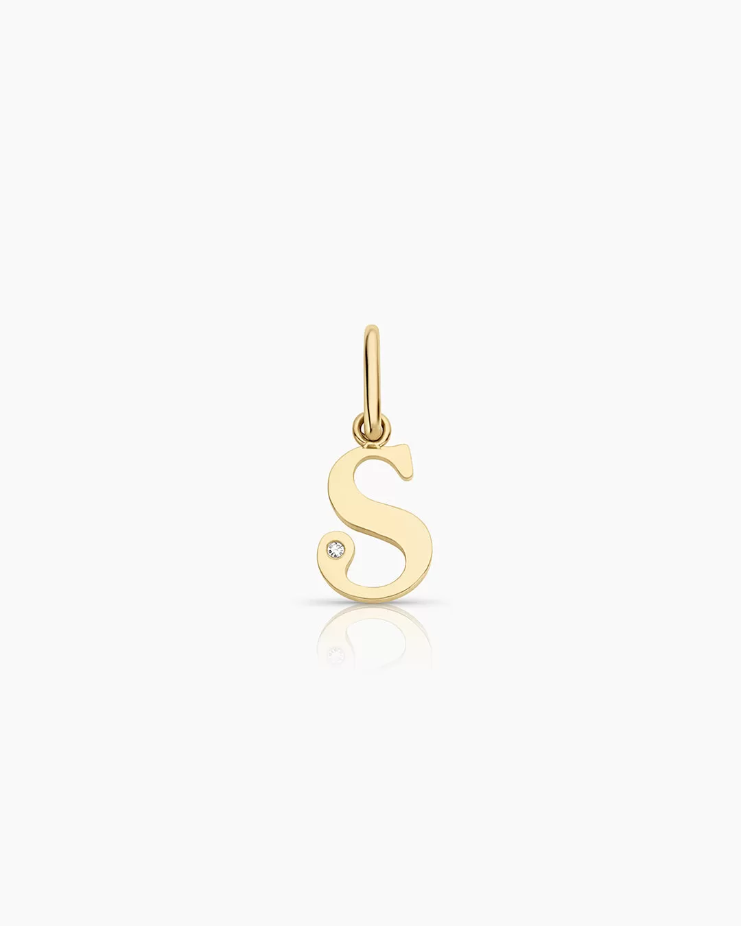 Diamond Vintage Alphabet Charm