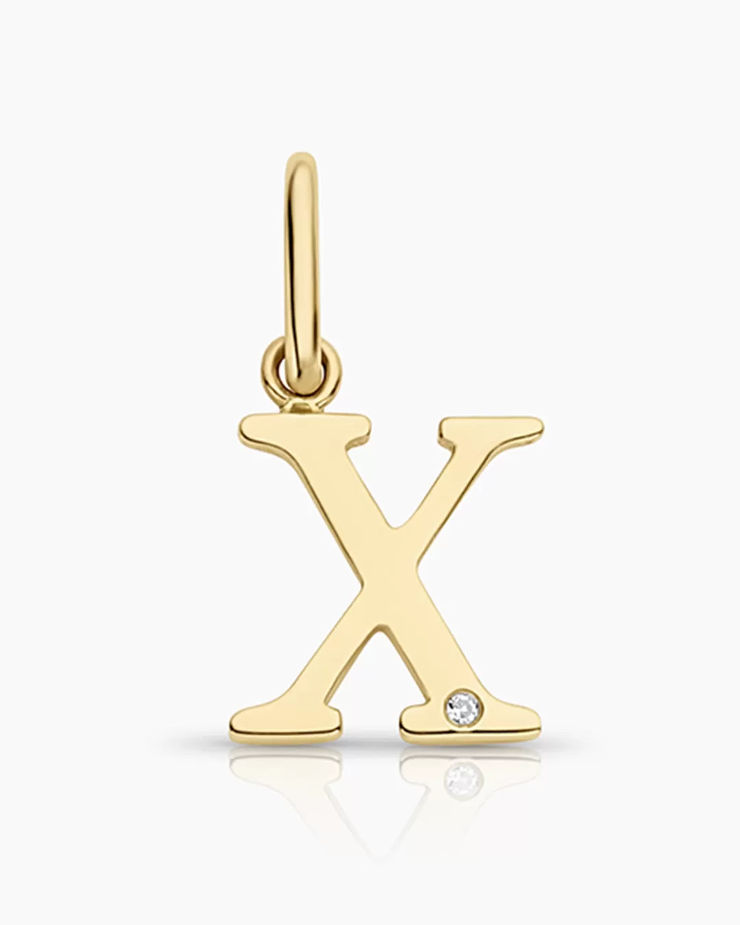 Diamond Vintage Alphabet Charm