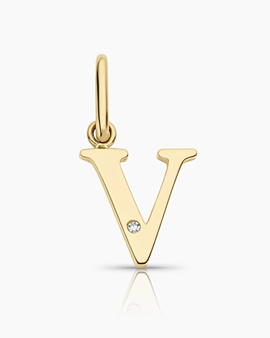 Diamond Vintage Alphabet Charm