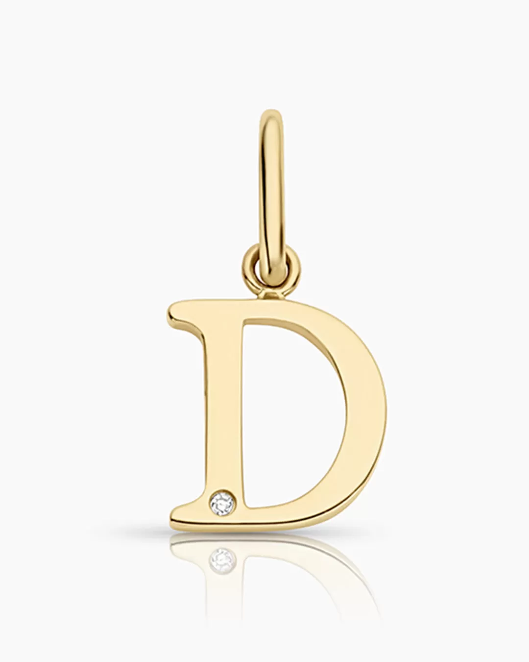 Diamond Vintage Alphabet Charm