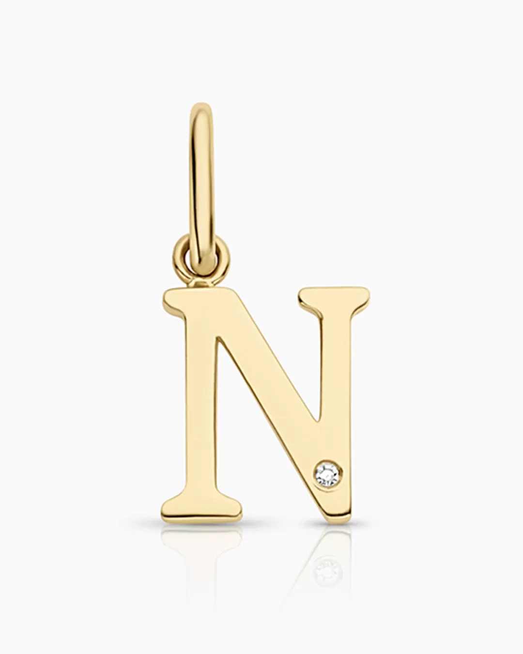 Diamond Vintage Alphabet Charm