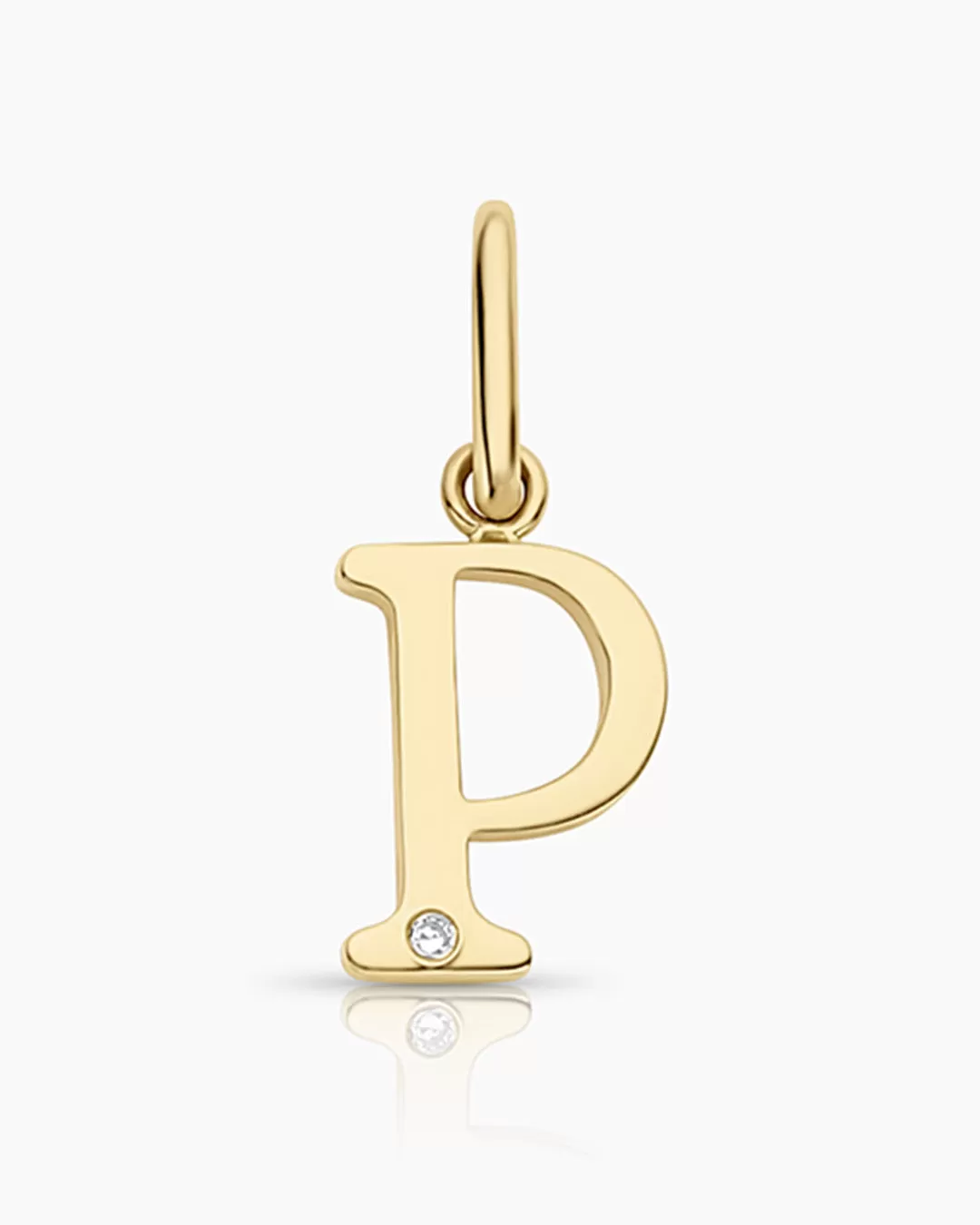 Diamond Vintage Alphabet Charm