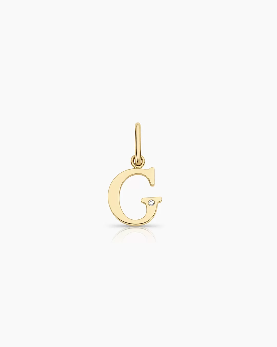 Diamond Vintage Alphabet Charm