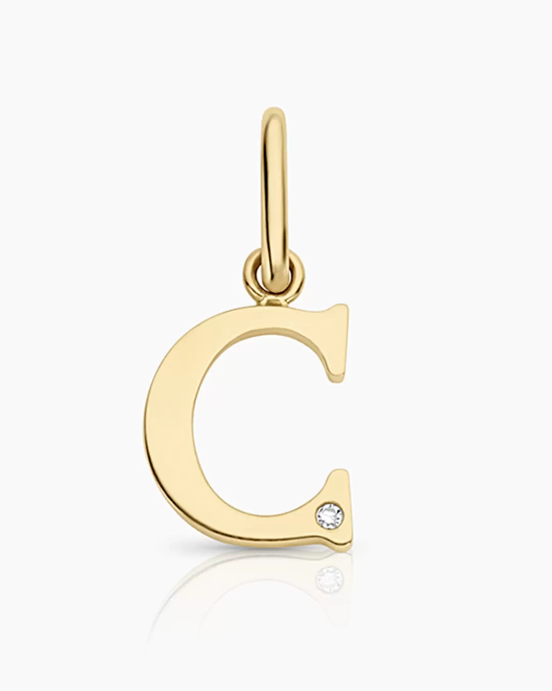 Diamond Vintage Alphabet Charm