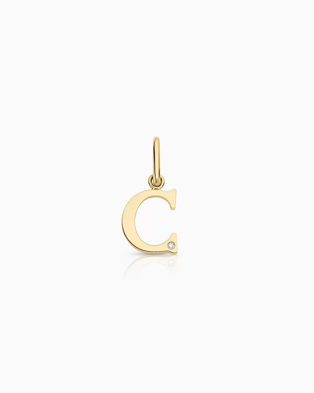 Diamond Vintage Alphabet Charm